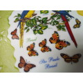 Bright Birds and Butterflies Wall Hanging Plate from Brazil