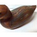 Carved Wooden Duck from Exotic Wood