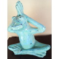 Nice Size Terracota Earthernware Yoga Frog - Collection Only