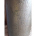 Large Engraved Brass Plate Coal Bucket