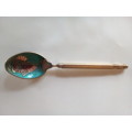 Enameled Brass Hong Kong Souvenir Spoon