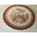 Vintage Shades of Brown Oriental Plate