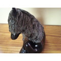 Nice Size Glazed Ceramic Sheffield Pony Ornament