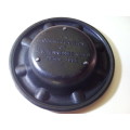 1965 `K` Line Ship Solid Metal Ashtray with Inscription