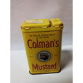 Small Colman`s Mustard Powder Tin with Content