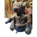 Unique Old Pair of Earthernware Teddy Bears