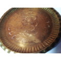 Brass Plated Engraved Dish