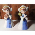 Pair of Small Detailed Religious Girls Figurines