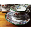 Five Vintage Copeland `Chinese Rose` Duos