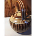 Vintage Stoneware Pottery Tea Pot