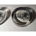 Two Glass Paperweights - Images of Shrewsbury