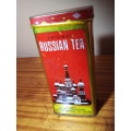 Very Old Russian Tea Tin with Content (S66)
