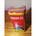 Very Old Russian Tea Tin with Content (S66)