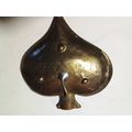 Small Brass Queen of Hearts (As in Playing Cards) Ashtray