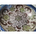 Solid Metal Bowl with Floral Design