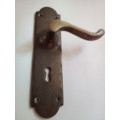 Vintage Brass Door Handle - Made in England