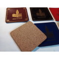 Old British Coasters with Cork Backing
