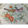 Japanese Bird & Floral Design Mother of Pearl Effect Plate