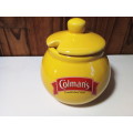 Colman`s Yellow Mustard Ceramic Jar