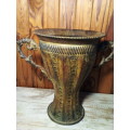 Heavy Bottom Decorative Metal Vase