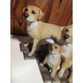 Adorable Hand Painted and Crafted Labrador Family