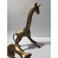 Pair of Decorative Brass Giraffes
