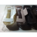Pack of Four Frosted Square Hair Grabs
