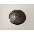 1891 Portugal 20 Reis Coin