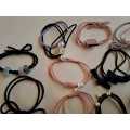 12 x Hair Elastics with Decorative Attachments