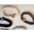 5 x Hair Elastics with Heart Shaped Beads