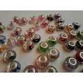 50 x Colourful Resin Beads with Large Holes for Jewelry Making