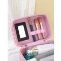 1pc Ladies` Waterproof Large Capacity Portable Cosmetic Tool Storage Box, Suitable For Travel And Ho