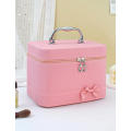 1pc Ladies` Waterproof Large Capacity Portable Cosmetic Tool Storage Box, Suitable For Travel And Ho