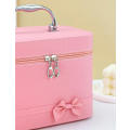 1pc Ladies` Waterproof Large Capacity Portable Cosmetic Tool Storage Box, Suitable For Travel And Ho