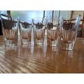 Vintage Bènèdictine Dom Liqueur Glasses x 5