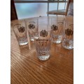 Vintage Bènèdictine Dom Liqueur Glasses x 5