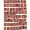 Transvaal a selection of Edward V11 used cancel collectors on six pages