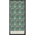 SA Union SACC 29L MNH block back and front scanned