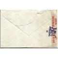 SWA stamps on envelope opened by censor back and front scanned