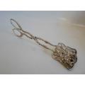 EXQUISITE!! STERLING SILVER MUFFIN TONGS BY ALBERT BODEMER  46,4g  STUNNING DETAIL WOW!!