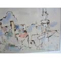 WOW!! GREGOIRE BOONZAIER "DISTRICT 6" WATERCOLOUR DATED '75   280 X 190mm VALUE R18950 WOW!