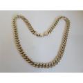 HIGH QUALITY!! THICK & HEAVY STERLING SILVER CHAIN(495mm X 9mm X 4mm)  50,3g WOW!!