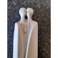 EXQUISITE!! LARGE VINTAGE MARBELL STONE ART BELGIUM LOVERS FIGURE VALUE R1500 WOW!!