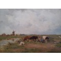 Wow!! Dutch Adriaan Johannes Groenewegen(1874-1963) oil on canvas 400x300mm VALUE R15000 WOW!!