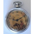Rare!! Vintage Smiths Ranger pocket watch with seconds moving cowboy Wow!!