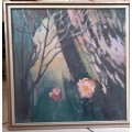 Gorgeous!! Alice Goldin oil on canvas dated `89  600 x 600mm value R9500 wow!!