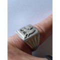 Increadible vintage sterling silver Lion of Judah signet ring 8,2g wow!!