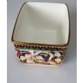 Amazing!! Thai Benjarong 18ct gold hand painted porcelain dish Value R850