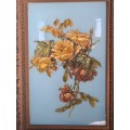 Exquisite!! Victorian oil on glass with ornate frame circa 1900 wow!!