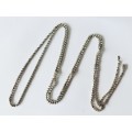 Rare!! Edwardian 138cm super long sterling silver Riviere necklace circa 1910,  43,27g Value R6500